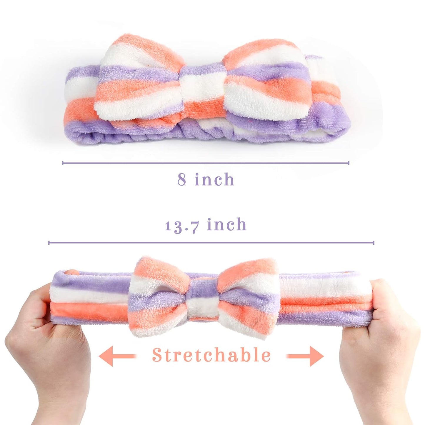 8Pack Spa Headband, Makeup Headban for Women, Washing Face, Kids Spa Day Kit, Girls Day Pajama Party Favors